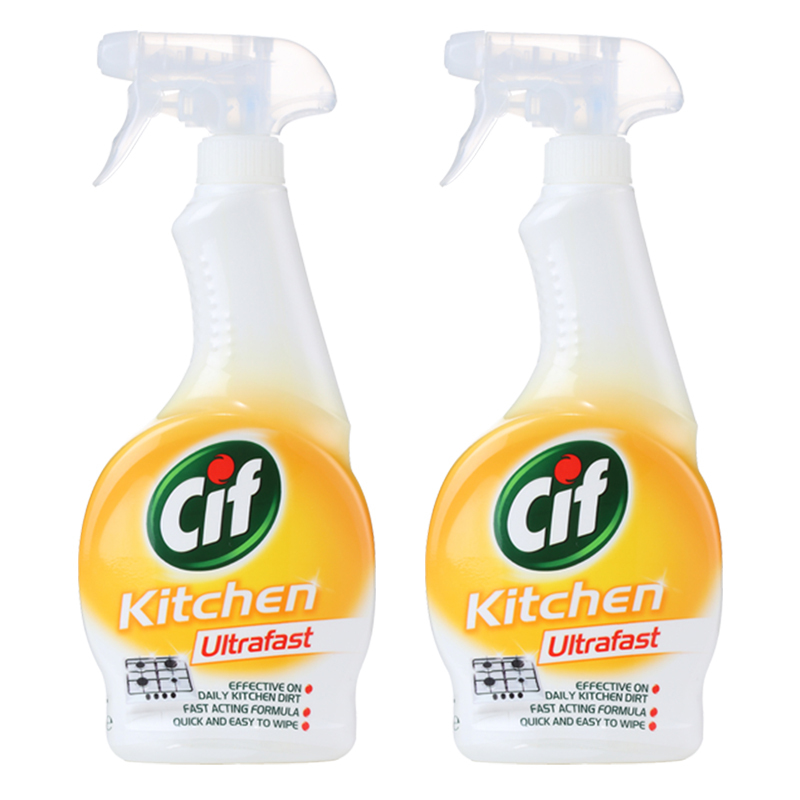 英国进口Cif晶杰厨房迅洁清洁剂450ml*2