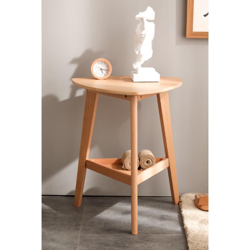 森美人沙发边几小圆茶几北欧角几简约现代实木边几客厅迷你小边桌高清大图