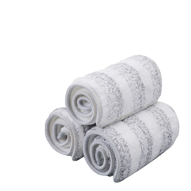 美丽雅免手洗平板替换布粘贴式拖布懒人拖把配布家用尘推墩布加厚 33*