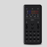风悦K600声卡唱歌手机专用快手抖音直播设备全套主播喊麦话筒全民K歌电容麦克风录音套装变声器 黑色 3.5 接口