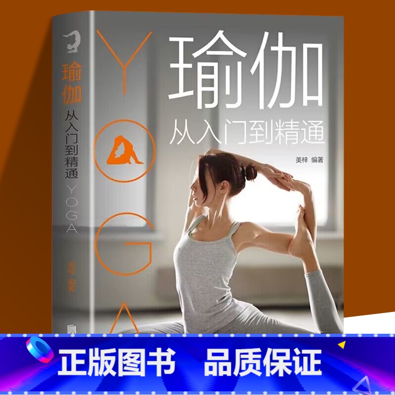【正版】 瑜伽从入门到精通 初学者零基础入门级瑜伽教程 美容 瘦身 塑形 健身一本搞定 瑜伽初学者的入门宝典熟练者的进