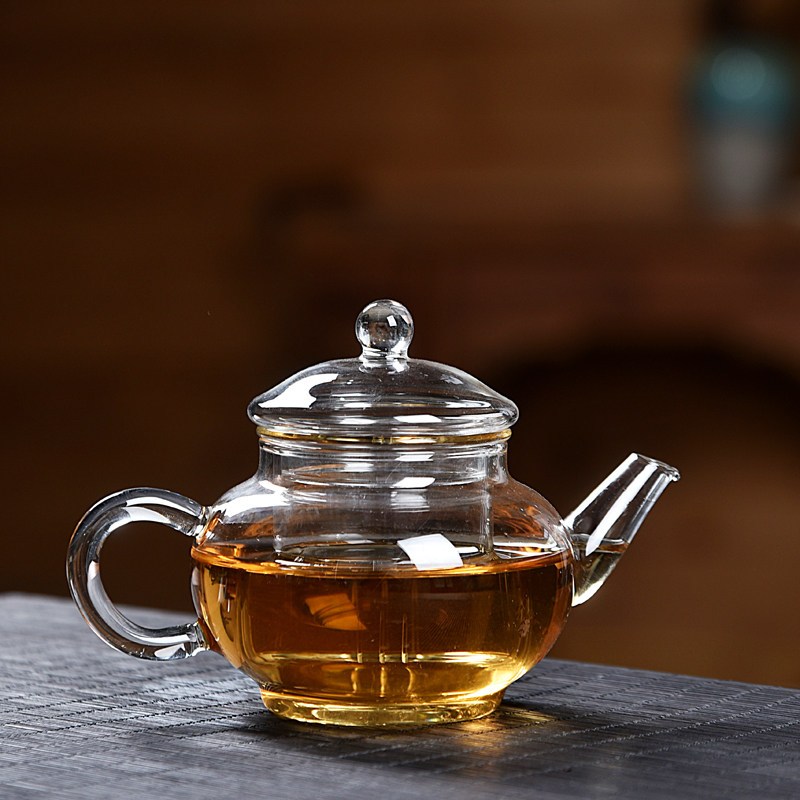 耐高温冲茶器家用过滤玻璃茶壶泡茶壶沏茶杯办公室玻璃茶具