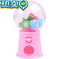 绿彩虹光水果扭蛋机橡皮擦趣味创意卡通可爱呆萌高颜值香蕉苹果改正擦无屑小学生儿童学习文具可擦幼儿园礼物礼品奖励 随机1小盒