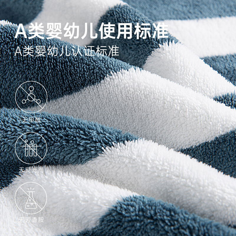 三利海绵宝宝浴巾家用较吸水速干不毛男女可穿可裹大号毛巾