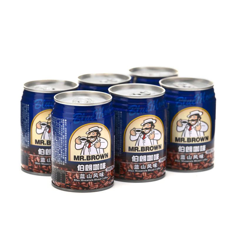 MR.BROWN伯朗咖啡蓝山风味浓咖啡饮料240ML*6罐越南进口咖啡