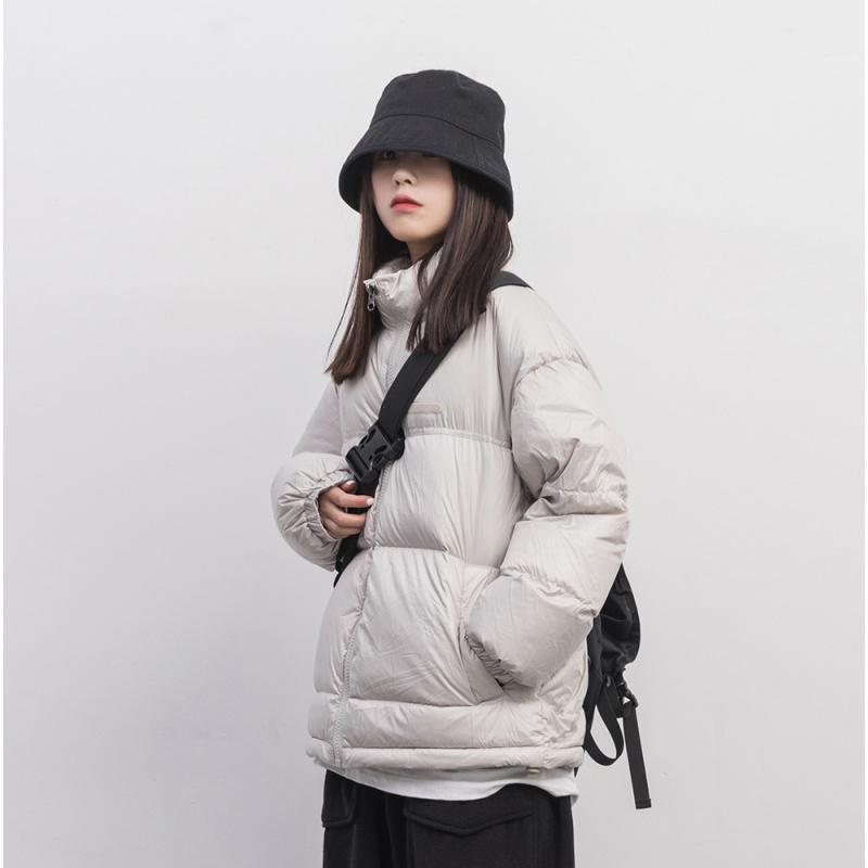 拉夏贝尔旗下LA CHAPELLE HOMME棉服女2021秋冬外套小个子宽松百搭情侣款面包服短款棉衣