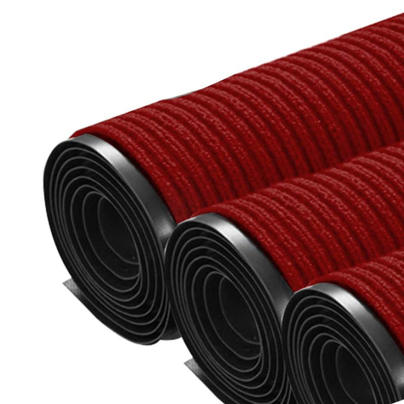 温馨 条纹地毯 暗红色1*15m 卷高清大图