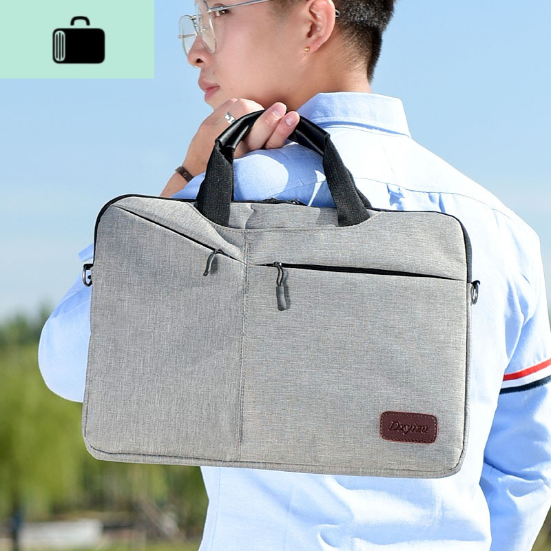 男士公文包2019新款简约商务会议手提包男人包包单肩斜挎公务包潮new