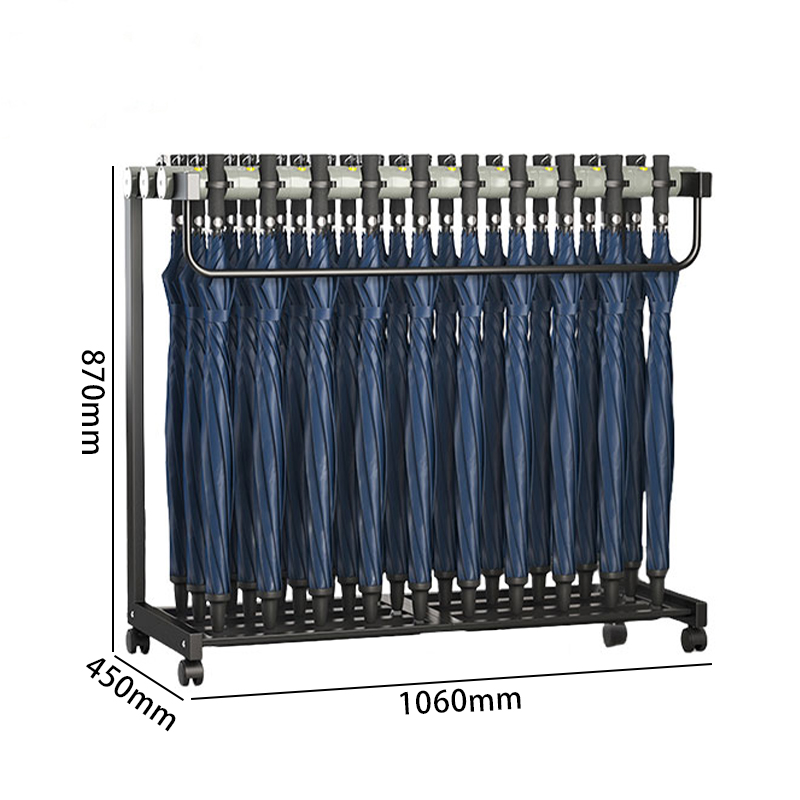 豫汉迎雨伞架带伞 三十位带伞雨伞架1060*450*870mm套 默认