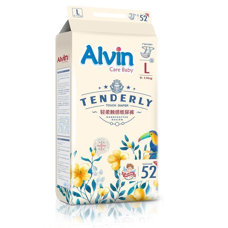 [顺丰快递]Alvin艾薇尔婴儿轻柔触感纸尿裤L码52片[9-14kg]