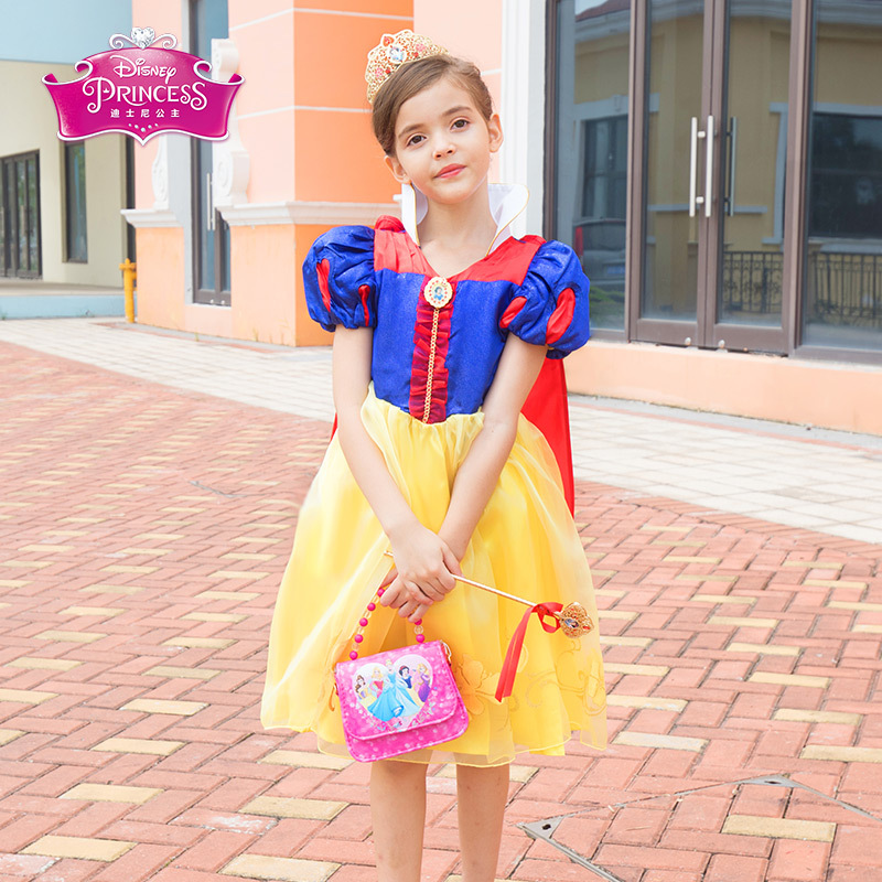 Disney迪士尼白雪公主裙连衣裙礼服公主蓬蓬裙节日礼服儿童演出服