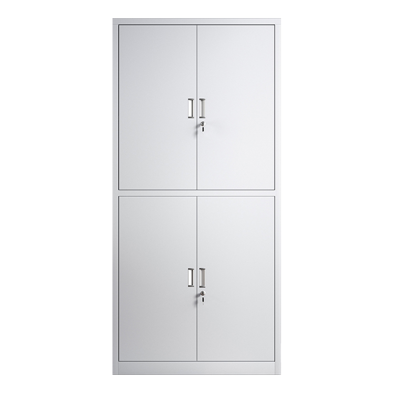 帅畅收纳柜财务档案柜资料柜加厚文件柜办公室带锁铁皮柜通体双节柜高清大图