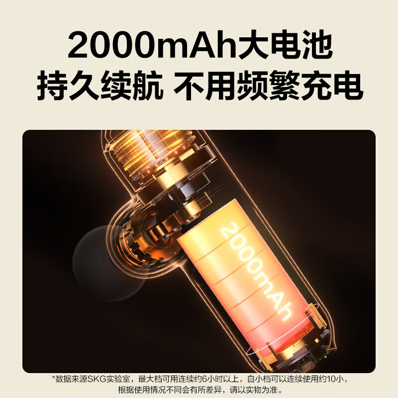 SKG 筋膜枪 运动颈膜枪腰腿背肩颈部肌肉全身按摩仪器 F3系列二代高清大图
