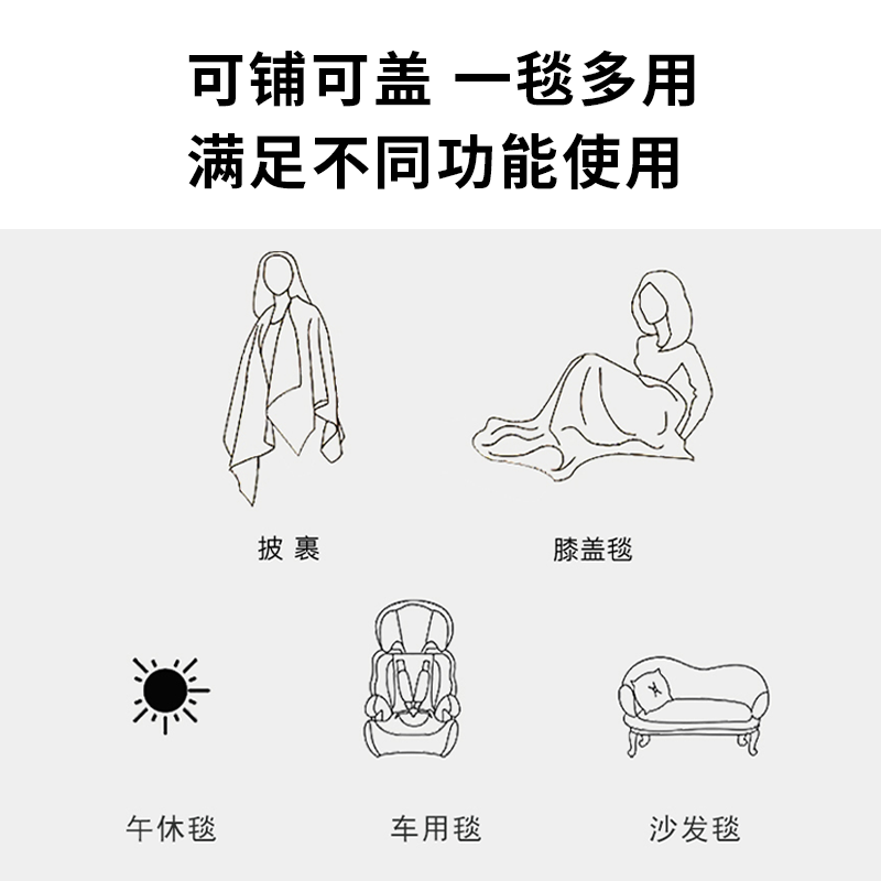 东纺拾光DF1015-01 纯棉风车纱布毯150*190cm 绿色高清大图