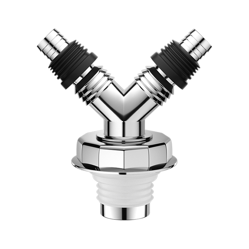 洗衣机下水管三通闪电客防臭防溢器二合一专用盖排水管道地漏三头通