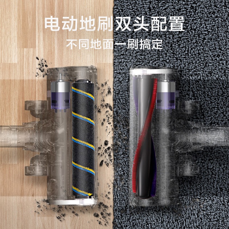 美的(Midea)吸尘器 P7 MAX手持无线吸尘器 家用无线除螨 吸拖一体机弯折设计宠物家庭适用高清大图