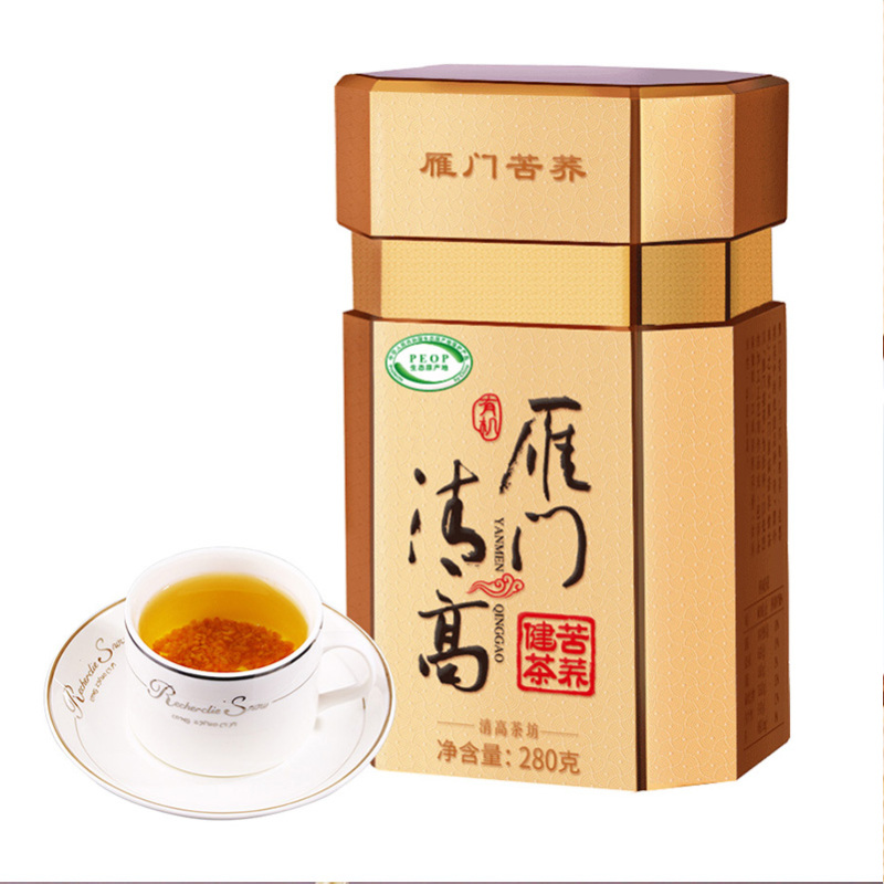 雁门清高 有机黑苦荞茶280g 苦荞茶 荞麦茶 全胚芽苦荞灌装高清大图