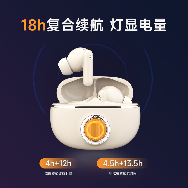 EDIFIER/漫步者 Lambo Pro主动降噪蓝牙耳机真无线入耳式超长续航新款通用 薄樱粉色