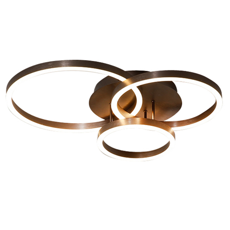 闪电客led吸顶灯创意圆形大气家用铝圆圈客厅现代简约新款大灯