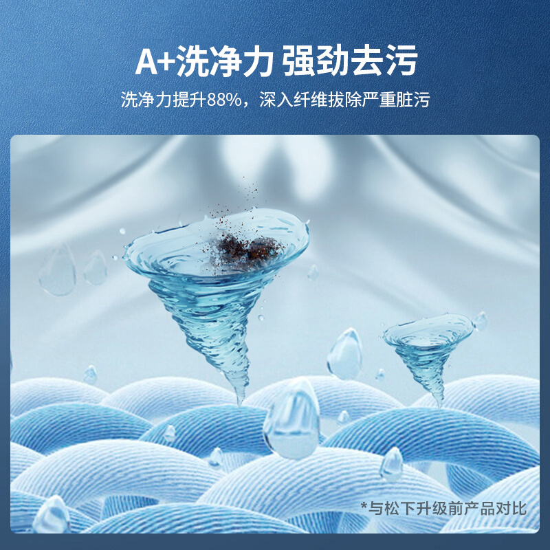 松下(Panasonic)滚筒洗衣机全自动10公斤 BLDC电机变频轻音节能 消毒洗 羽绒羊毛洗 XQG100-N10Y