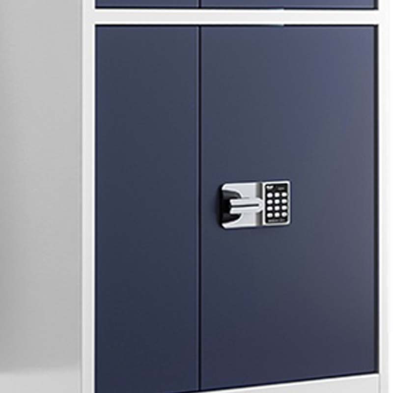 阿拉贡保密柜财务档案柜文件柜办公室资料储物柜保险柜通双节白框灰门-国保密码锁高清大图