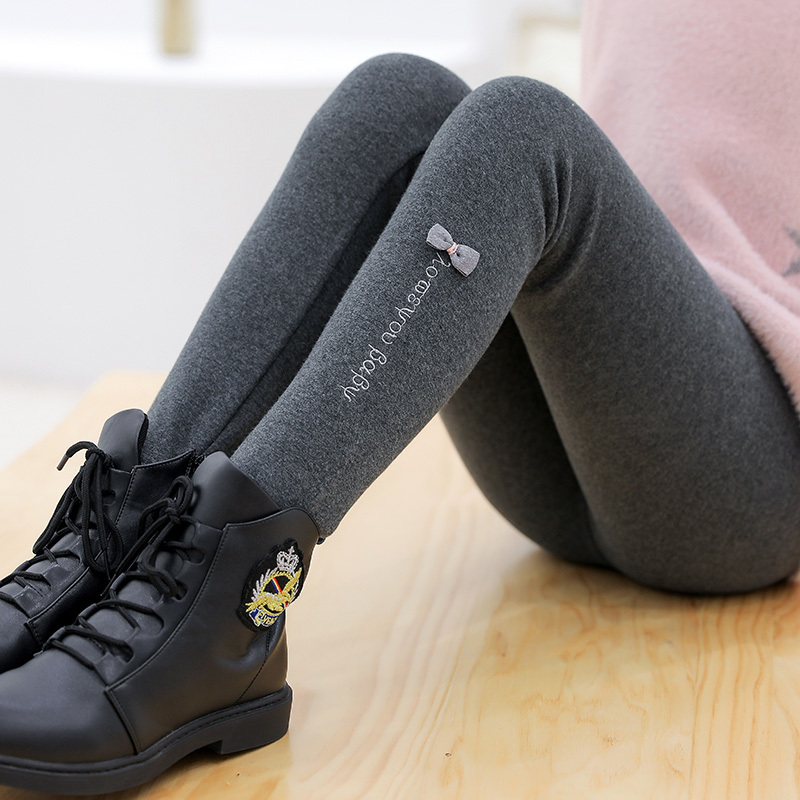 女童加绒打底裤女孩靴裤洋气大童加厚长裤外穿保暖裤子儿童秋冬装视频