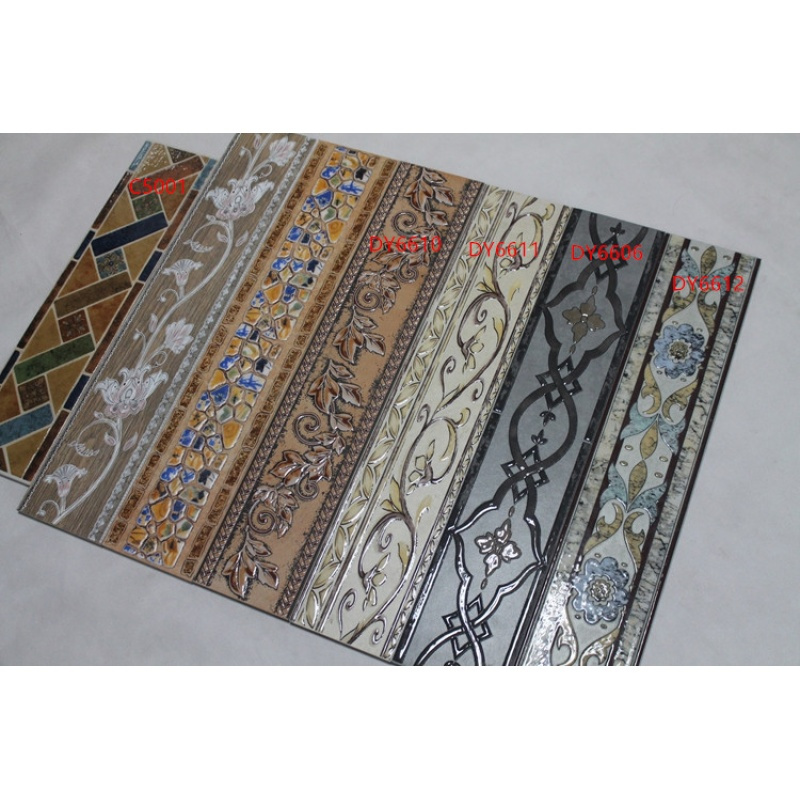 特色欧式120x600地脚线瓷砖仿古砖踢脚线波导线腰线围边配套转角壹德壹