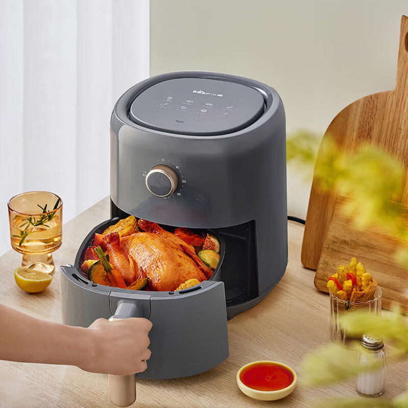 小熊 空气炸锅3L 家用多功能锅 微电脑触控电炸锅可拆卸 QZG-N10W2高清大图