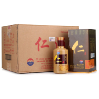 贵州茅台酒 酱香型白酒 茅台 仁酒53度 500ml*6瓶 整箱装（2014年产）老酒