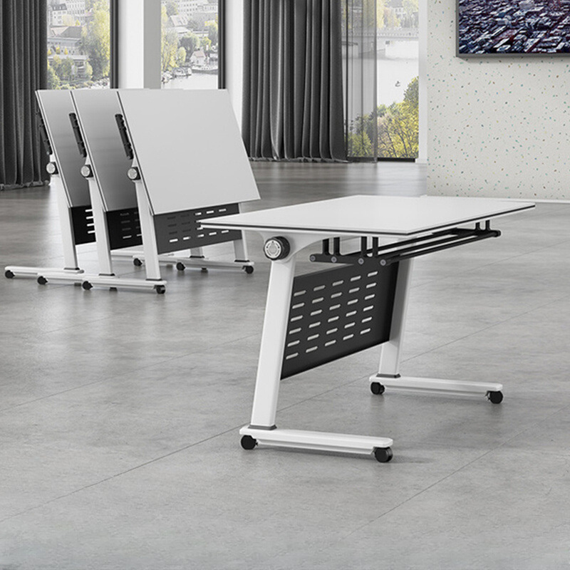 戴劲 折叠桌可移动拼接多功能长条桌培训会议桌双人桌 1400*600*750高清大图