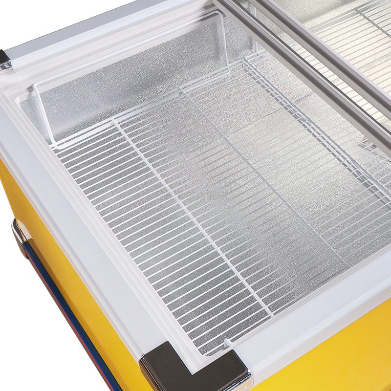 安淇尔商用卧式岛柜冰柜冷冻冷藏展示柜 镀膜玻璃商超岛柜陈列柜双层