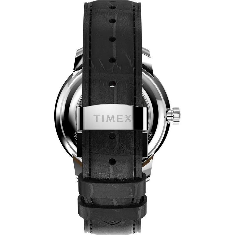 Timex/天美时复古机械风自动腕表黑盘橄榄绿NATO表带中性款