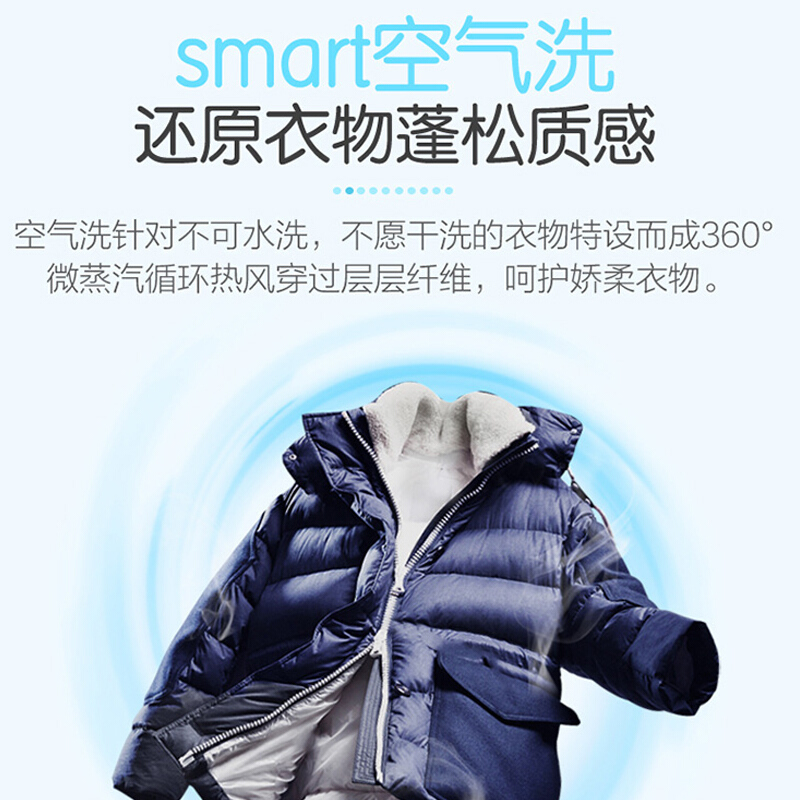 统帅(Leader)海尔出品全自动滚筒洗衣机变频家用10公斤大容量一级能效蒸汽洗烘一体机JQG100-HB11W高清大图