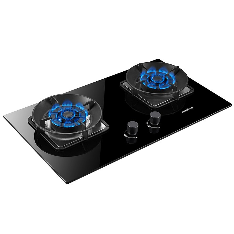 万喜wanxijzt628b2家用燃气灶双灶大火力嵌入式一级节能猛火天然气灶