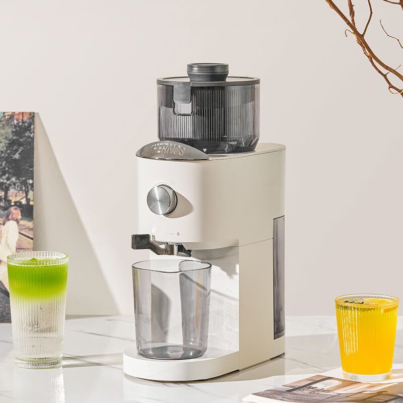 膳魔师果蔬原汁机家用榨汁机全自动多功能大口径果汁机EHA-2108A 乳白色高清大图