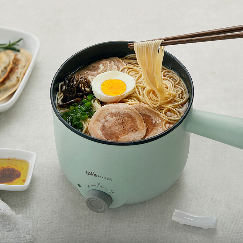 小熊bear电煮锅电蒸锅多用锅宿舍学生小锅多功能电热锅煮面神器drgd12