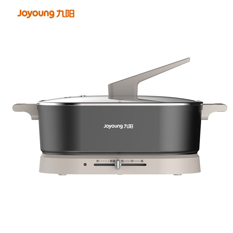 九阳(Joyoung)家用电火锅涮肉锅多功能大容量多档调温电热锅电煮锅 HG60-G678 深邃黑