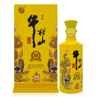 北京牛栏山二锅头酒 小黄龙百年特酿15浓香型白酒42度盒装白酒 500ml *6瓶整箱装配仨袋