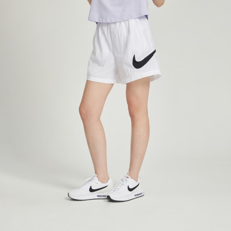 耐克nike女子运动裤essntlwvnhrshorthbr运动服dm6740100白色
