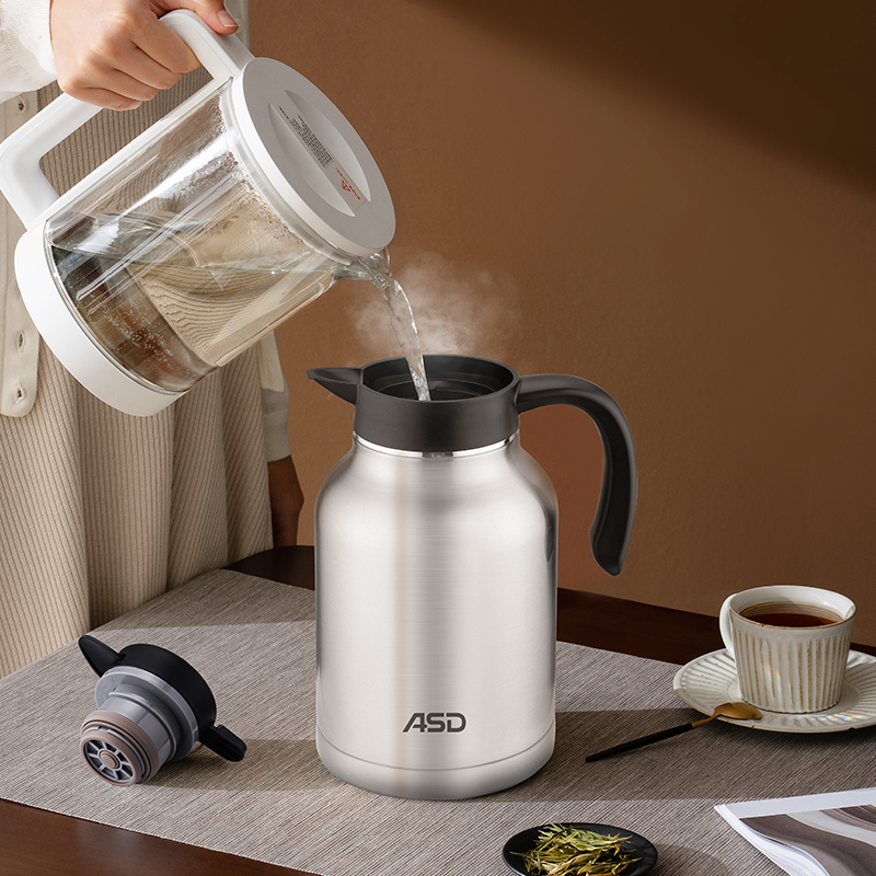 爱仕达2000毫升现代简约保温壶316不锈钢瓶胆办公室必备高清大图