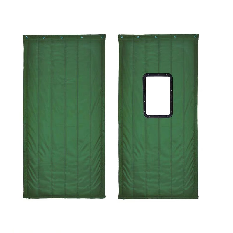 盛京联硕 棉门帘 帆布双层加厚棉门帘 1.3×2.1米[宽×高]条高清大图