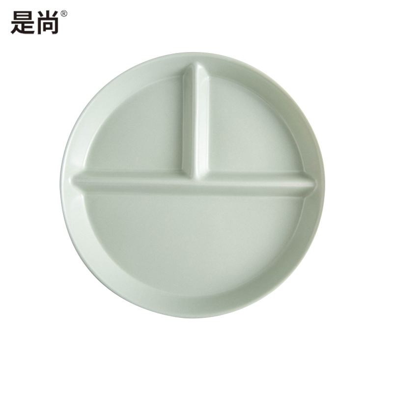 是尚 陶瓷三格盘 色釉分格盘