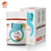 百合儿童益生菌咀嚼片 0.1g*60片复合果蔬益生菌草莓压片糖果肠胃肠道吸收助消化免疫力