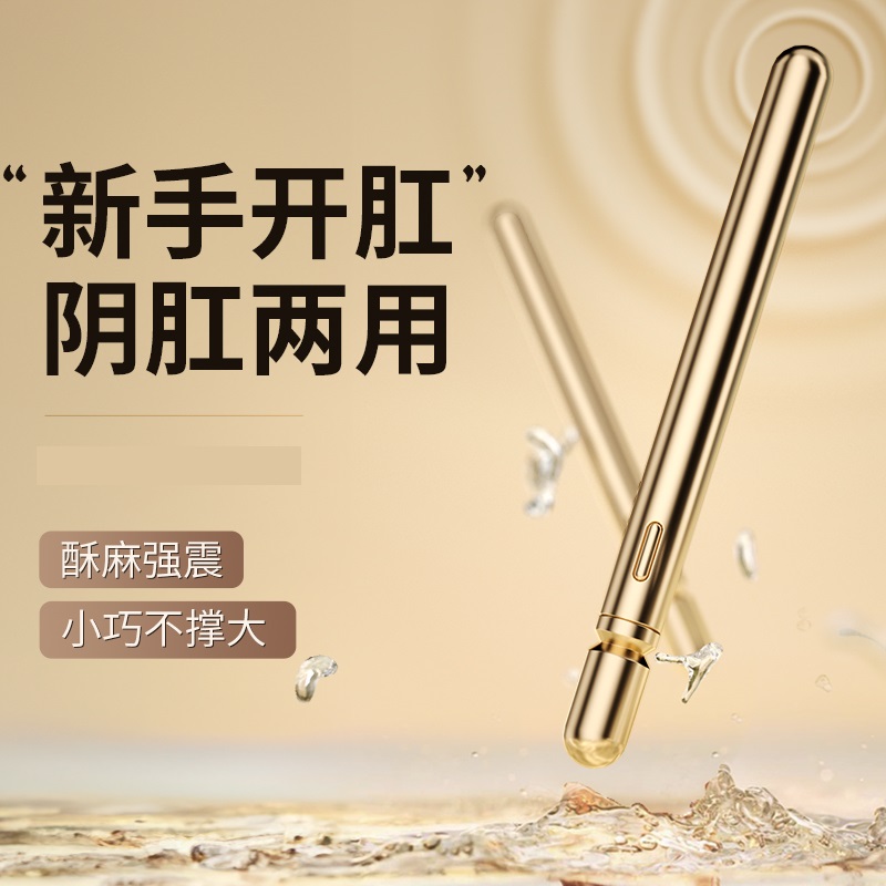 男女通用小号震动棒新手细头后庭振动按摩棒拉珠肛塞女用自慰器宿舍便携情趣玩具私处按摩器夫妻房事辅助悦庭棒谜姬女性成人用品