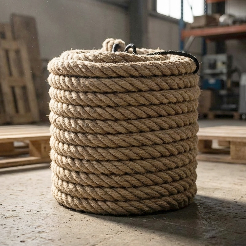 斯赞 黄麻绳 12mm*50m 卷高清大图