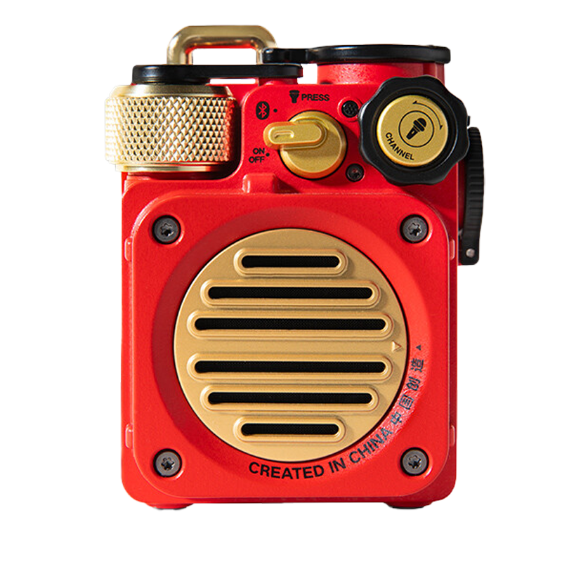 猫王音响 野性mini 便携蓝牙音箱迷你小音响家用可爱复古音箱户外防水低音炮七夕情人节礼物送男友中国红高清大图