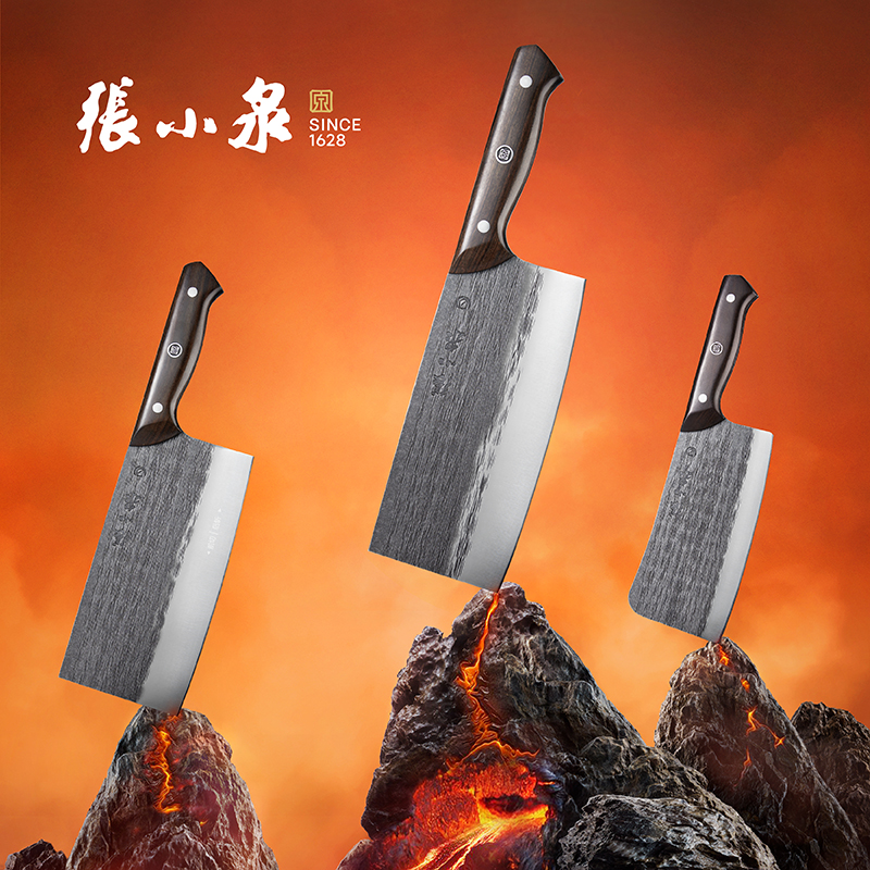 张小泉古韵·至境不锈钢家用古法锻打斩切刀厨房用刀菜刀锋利高清大图