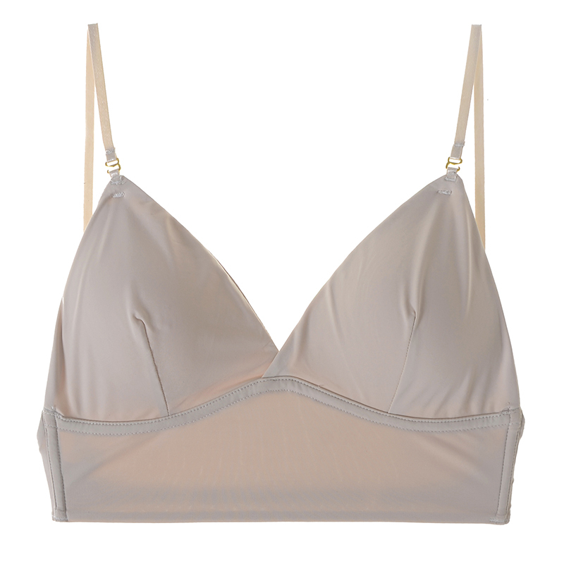 ideamini 薄款u型大露背美背内衣 无钢圈舒适隐形礼服挂脖露肩文胸