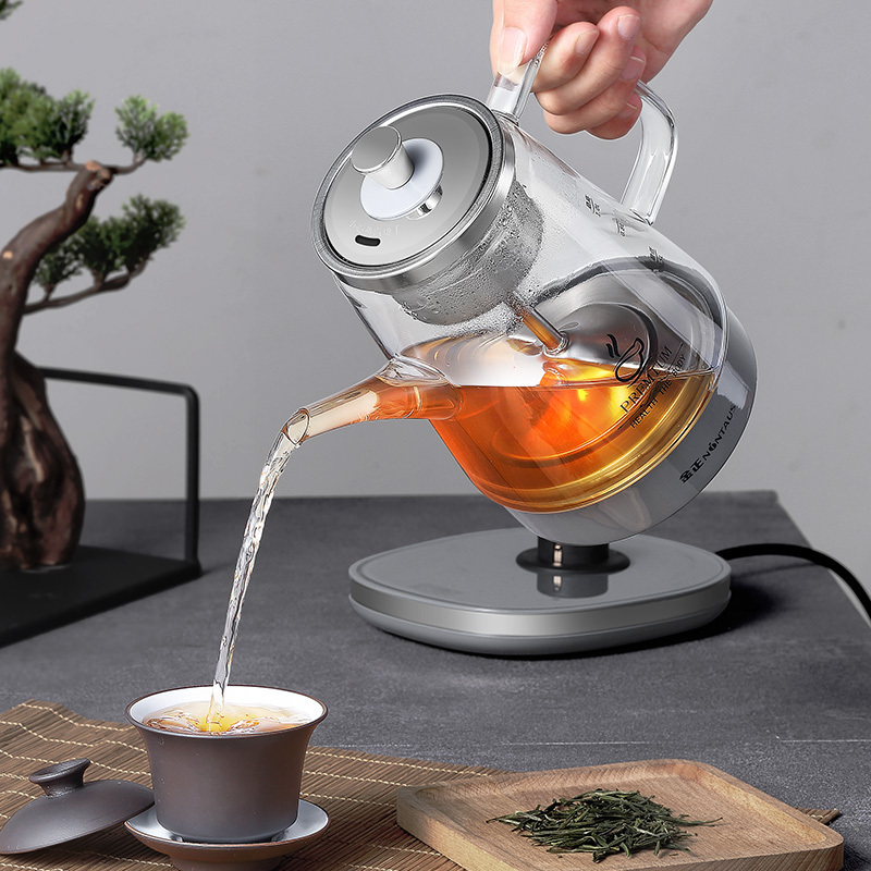 金正(NiNTAUS)JZW-0627(棕色)养生壶 蒸汽煮茶器 蒸茶器黑茶电茶壶 全自动玻璃蒸茶壶