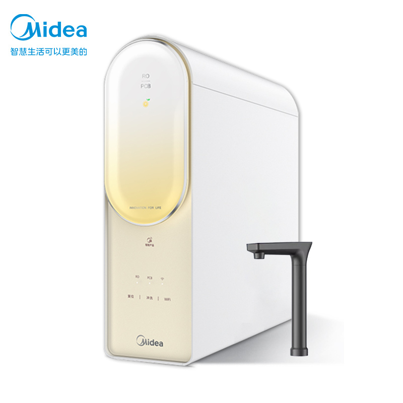 美的(Midea)净水器澎湃系列新升级800GPRO家用直饮机净水机全时零陈水0阻垢剂反渗透滤器MRC2859-800G
